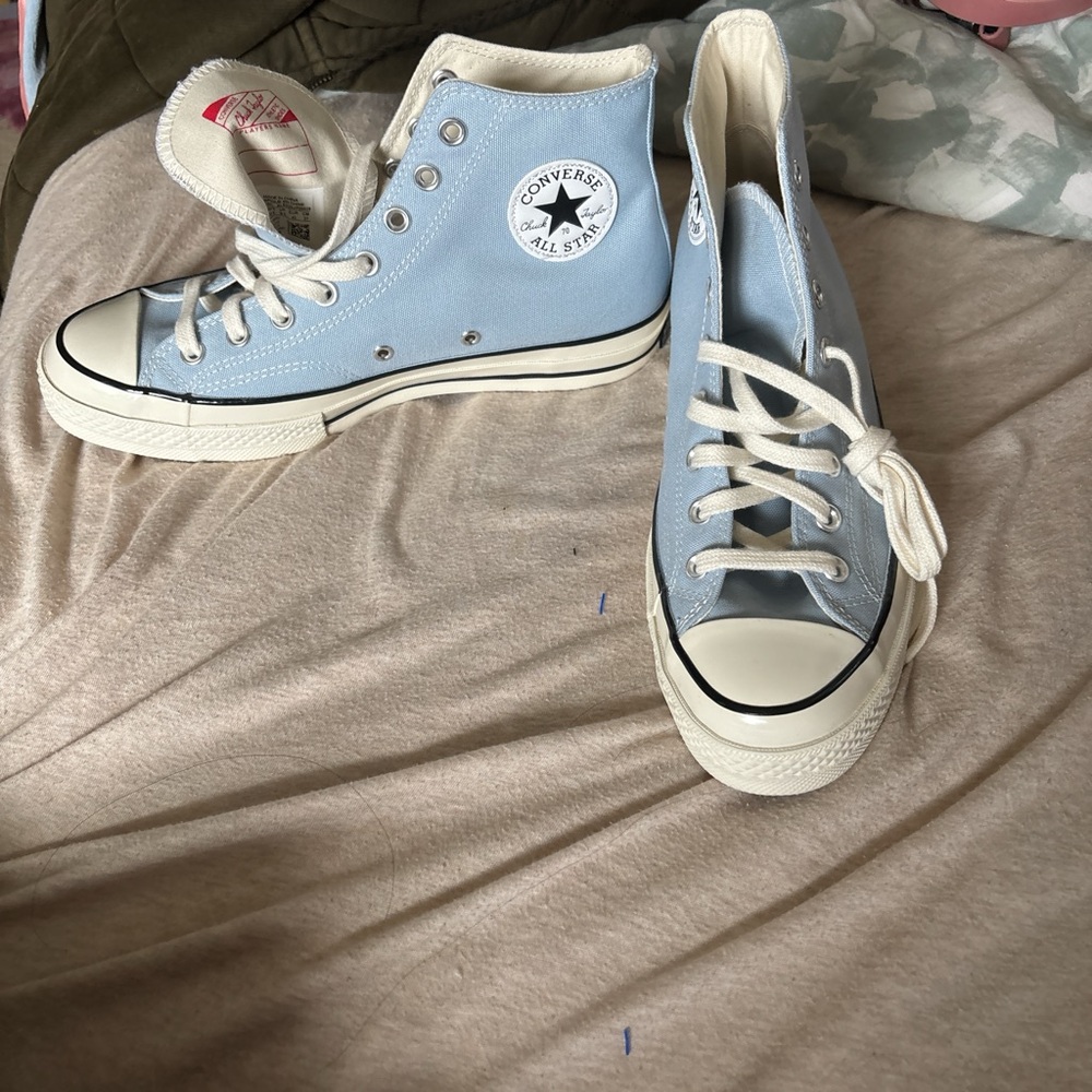 Converse Light Blue High-Top Sneakers